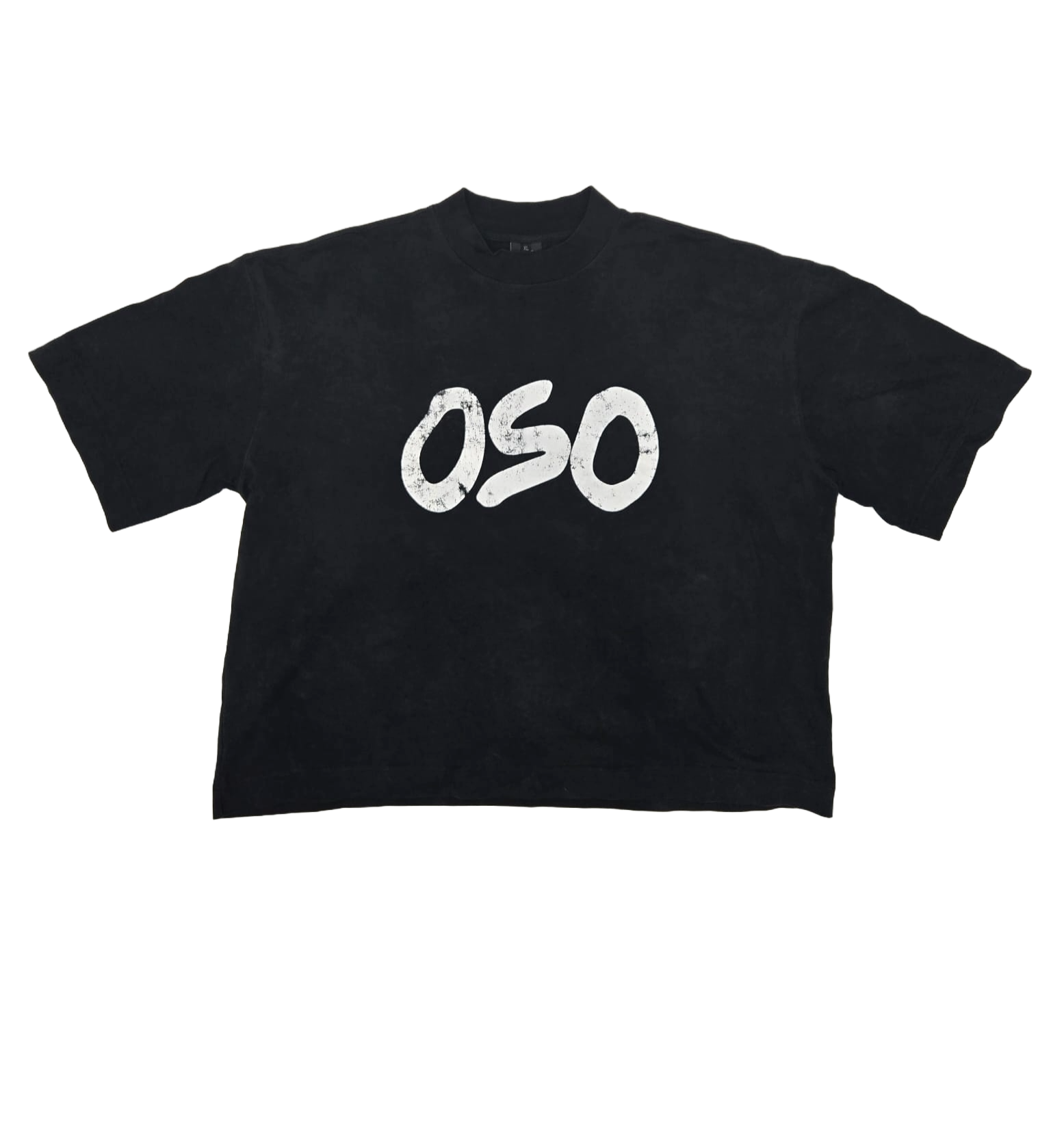 Oversized boxed cropped T-shirt